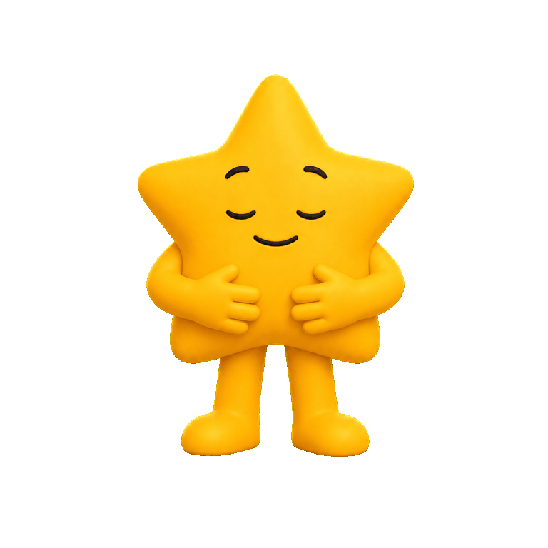 Echo the pitchMe star taking a calming breath